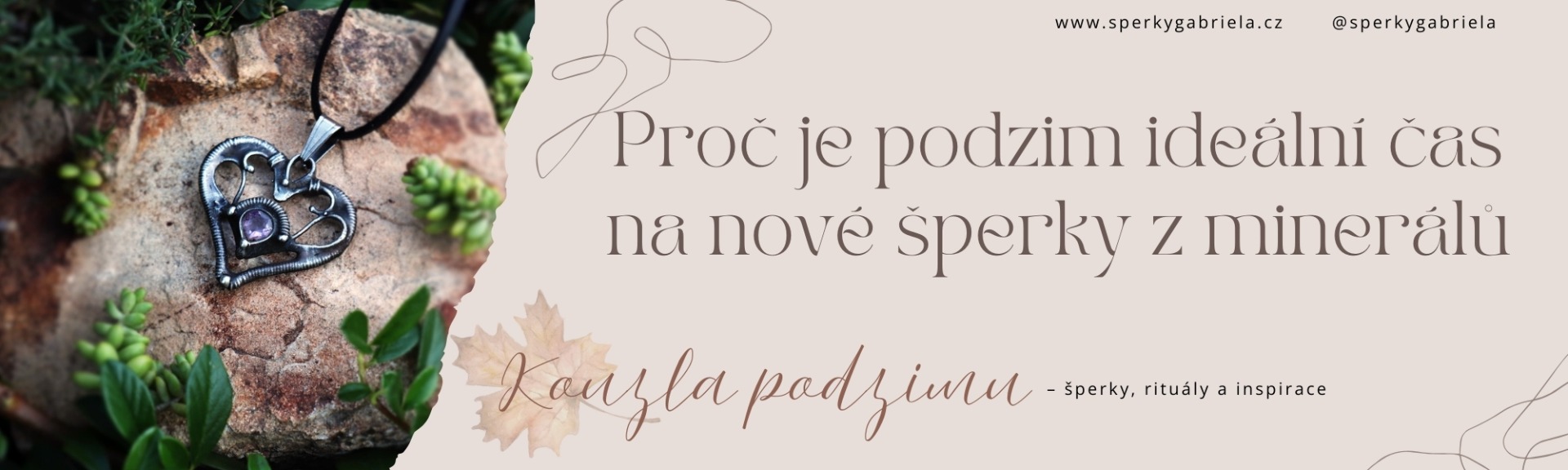Proč je podzim ideální čas na nové šperky z minerálů