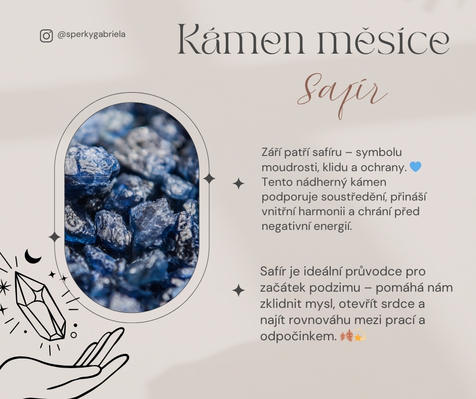 kámen měsíce - Safír