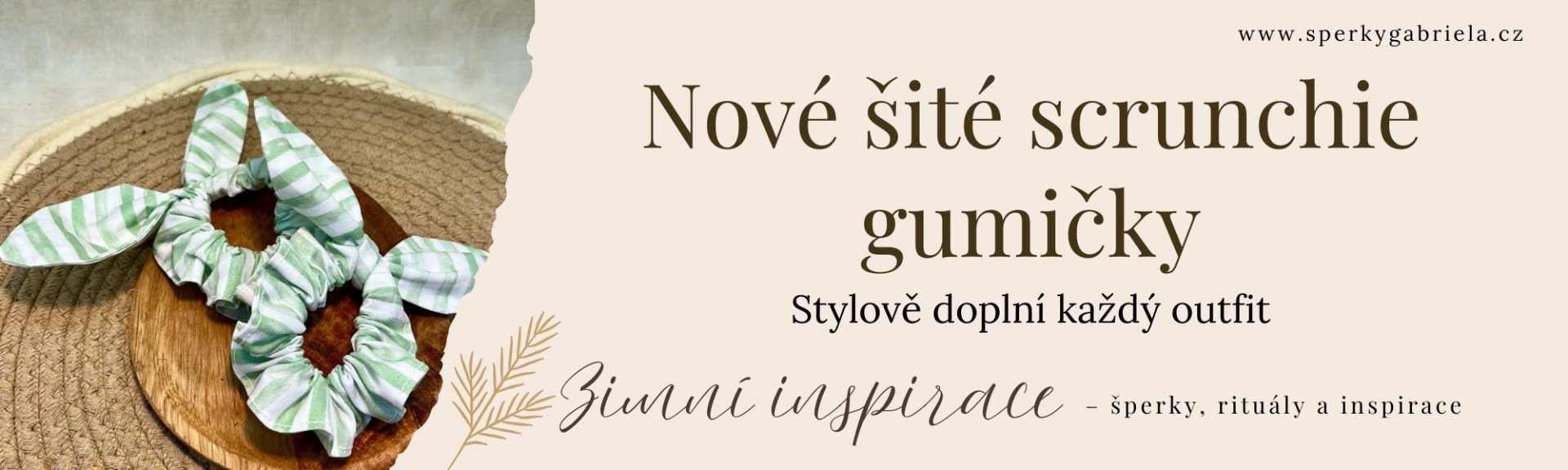 šité scrunchie gumičky