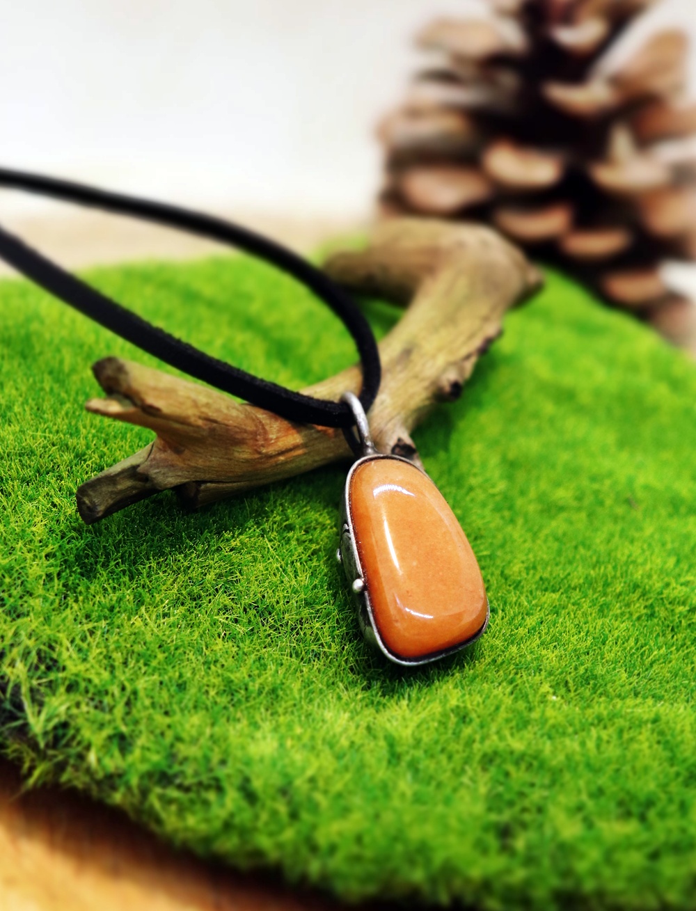 sluneční kámen šperk pro muže