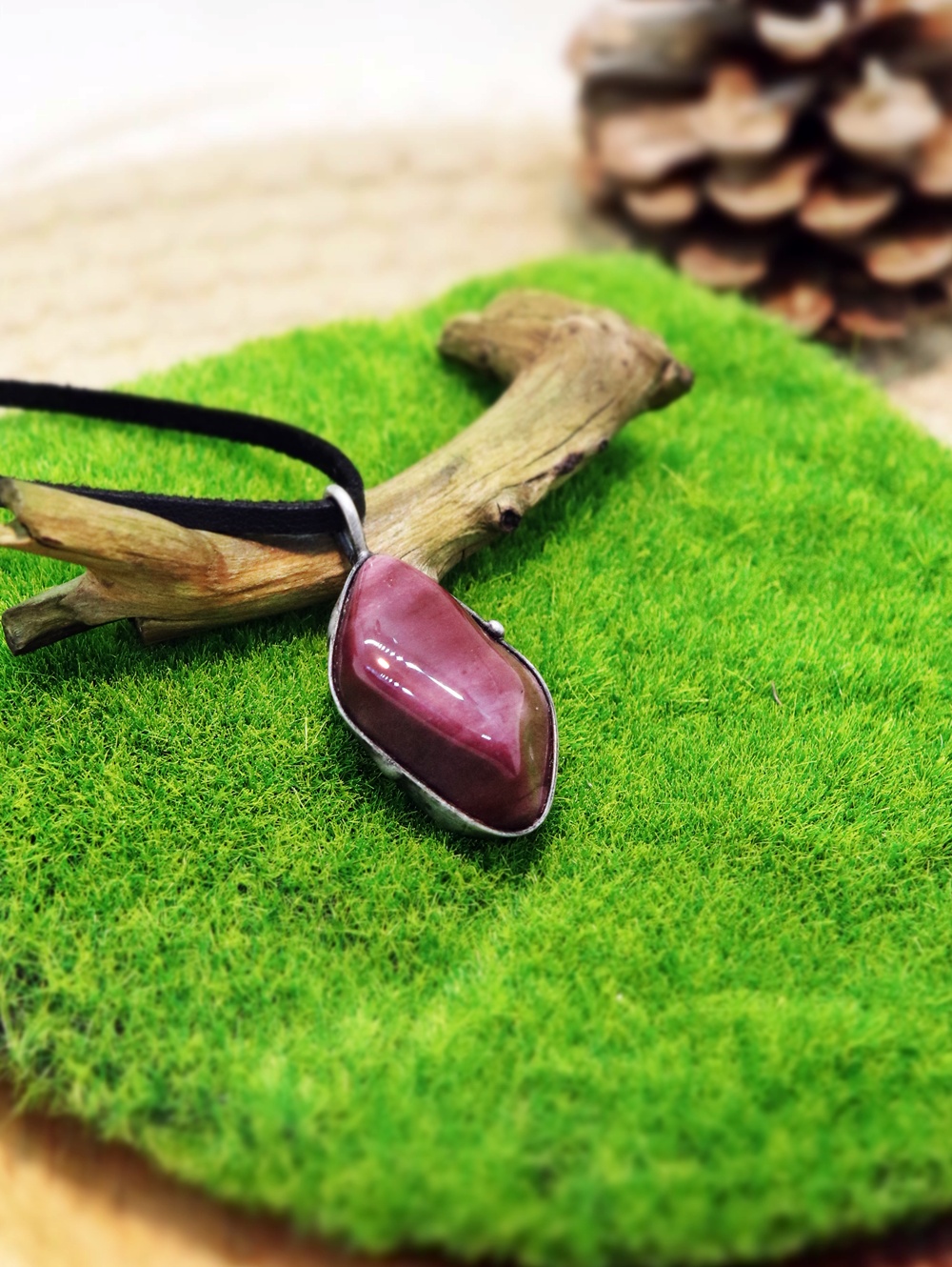 jaspis unisex přívěsek