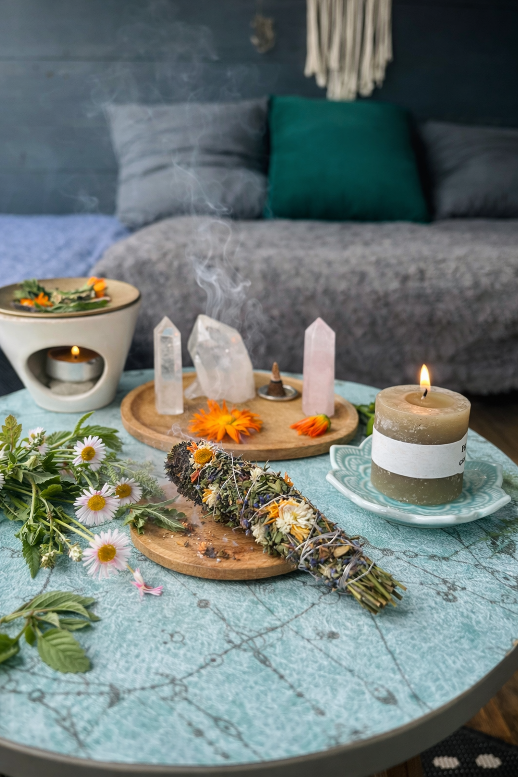 Rituální stolek inspirace