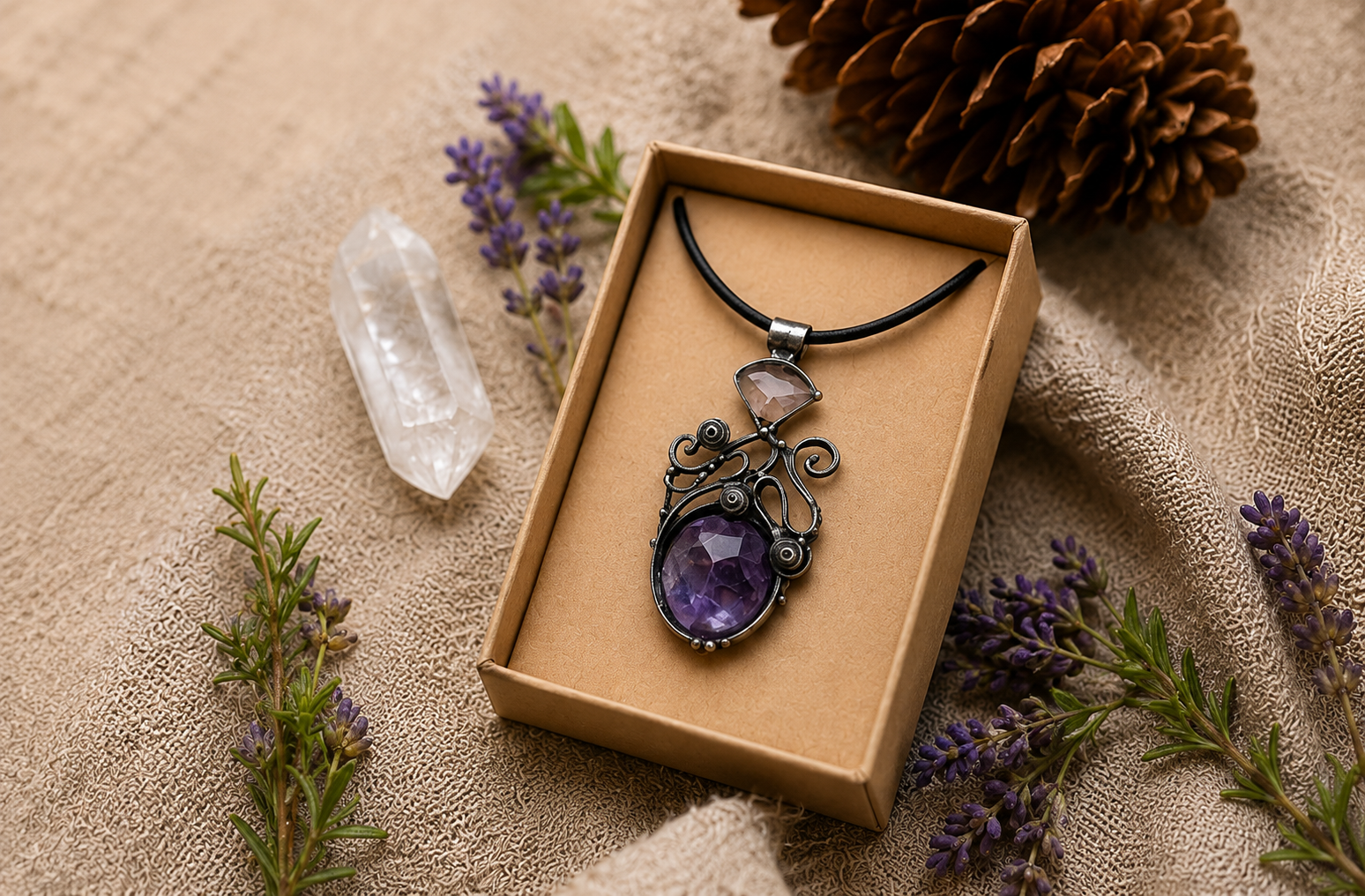 ametystový talisman